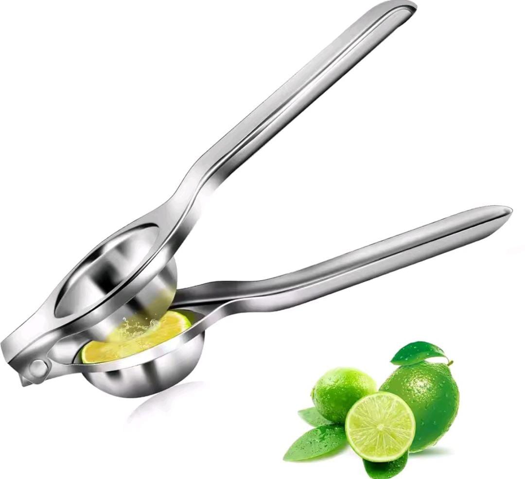 Lemon Squeezer – Heavy Duty Metal Citrus Juicer, Manual Hand Press for Lemons, Limes & Small Oranges, Ergonomic Handle, Easy to Use & Clean Kitchen Tool for Fresh Juice
