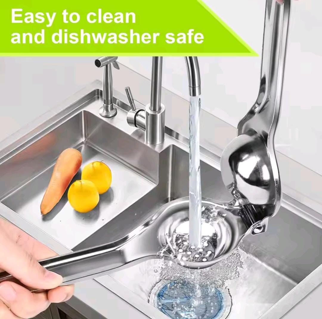 Lemon Squeezer – Heavy Duty Metal Citrus Juicer, Manual Hand Press for Lemons, Limes & Small Oranges, Ergonomic Handle, Easy to Use & Clean Kitchen Tool for Fresh Juice