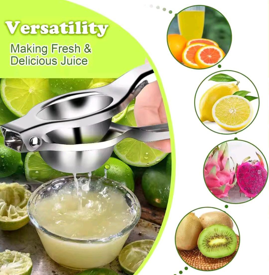 Lemon Squeezer – Heavy Duty Metal Citrus Juicer, Manual Hand Press for Lemons, Limes & Small Oranges, Ergonomic Handle, Easy to Use & Clean Kitchen Tool for Fresh Juice
