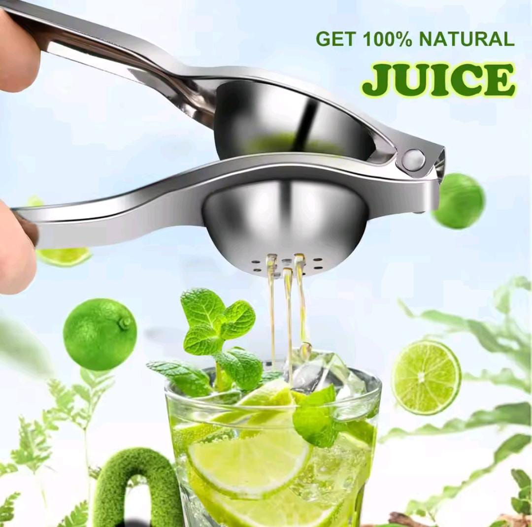 Lemon Squeezer – Heavy Duty Metal Citrus Juicer, Manual Hand Press for Lemons, Limes & Small Oranges, Ergonomic Handle, Easy to Use & Clean Kitchen Tool for Fresh Juice